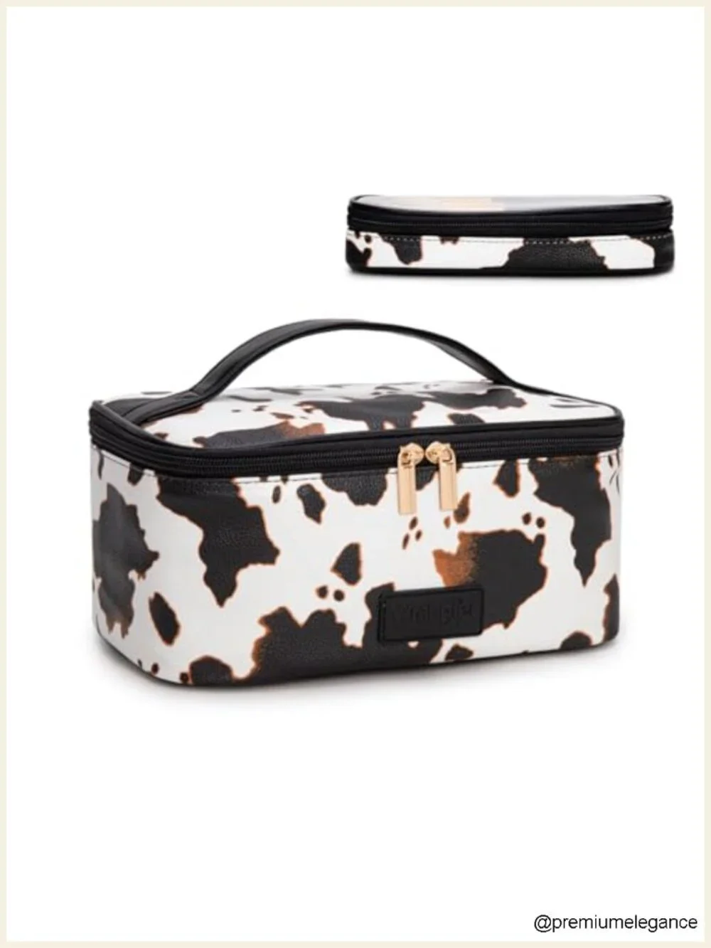 3 Piece Doctor Bag Set with Travel Makeup Bag - Satchel Set